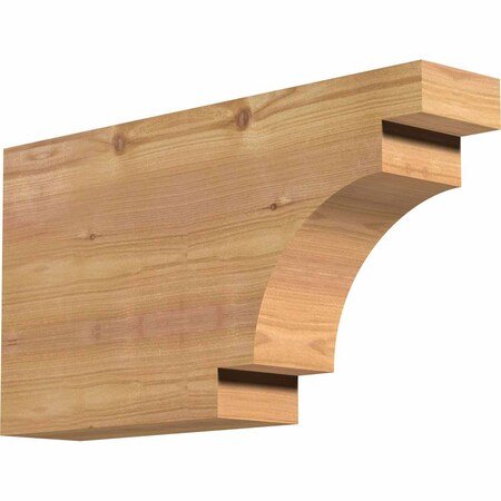 Ekena Millwork Mediterranean Smooth Rafter Tail, Western Red Cedar, 3 1/2"W x 10"H x 18"L RFT04X10X18MED00SWR